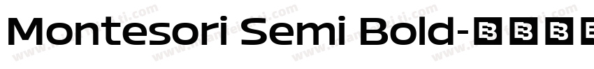 Montesori Semi Bold字体转换
